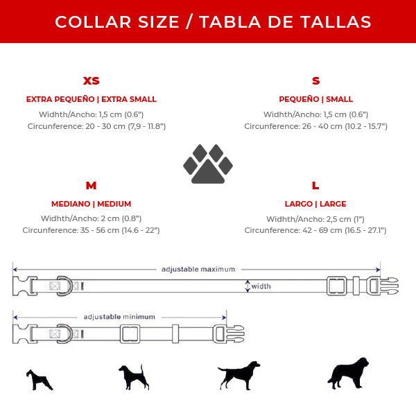 Astorpet Collar para Perro ajustable con cierre seguridad. Modelo GEMINIS - astorpet