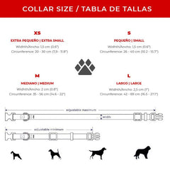 Astorpet Collar para Perro ajustable con cierre seguridad. Modelo GEMINIS - astorpet