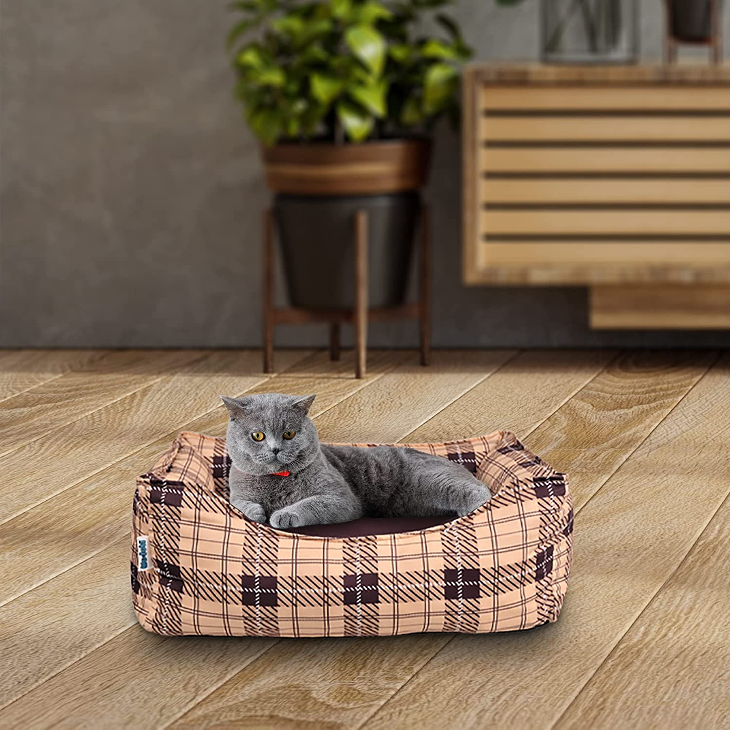 Cama mascotas Wodoti. Estampados Marrón - Premium - astorpet