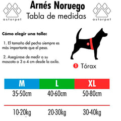 Arnés Noruego Tailpetz para Perro.